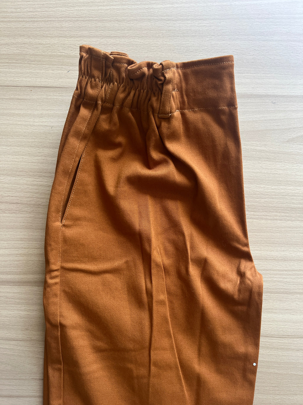 Basic Debout Coton Jean Stretch Roux Taille 39