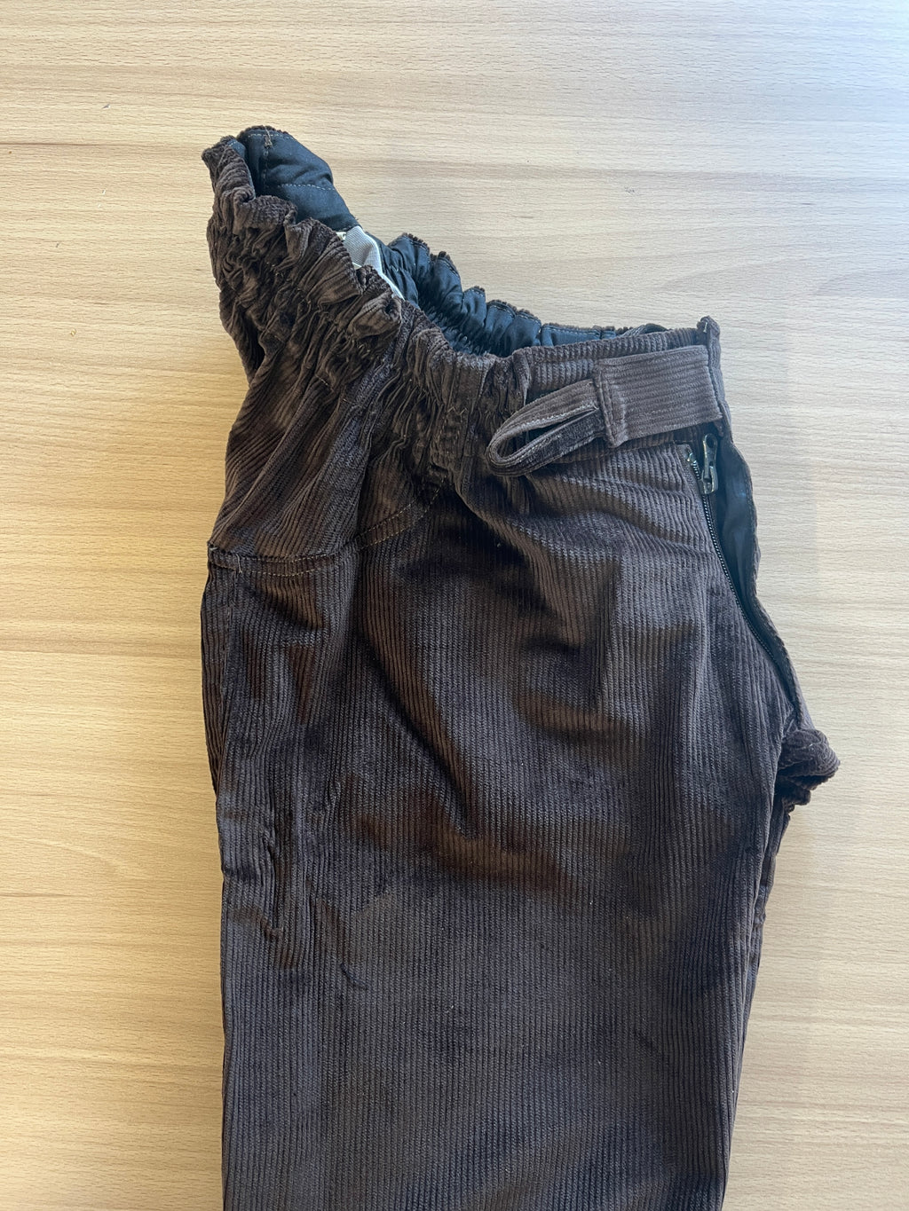 Classic Velours Côtelé Brun Foncé Taille 32-34