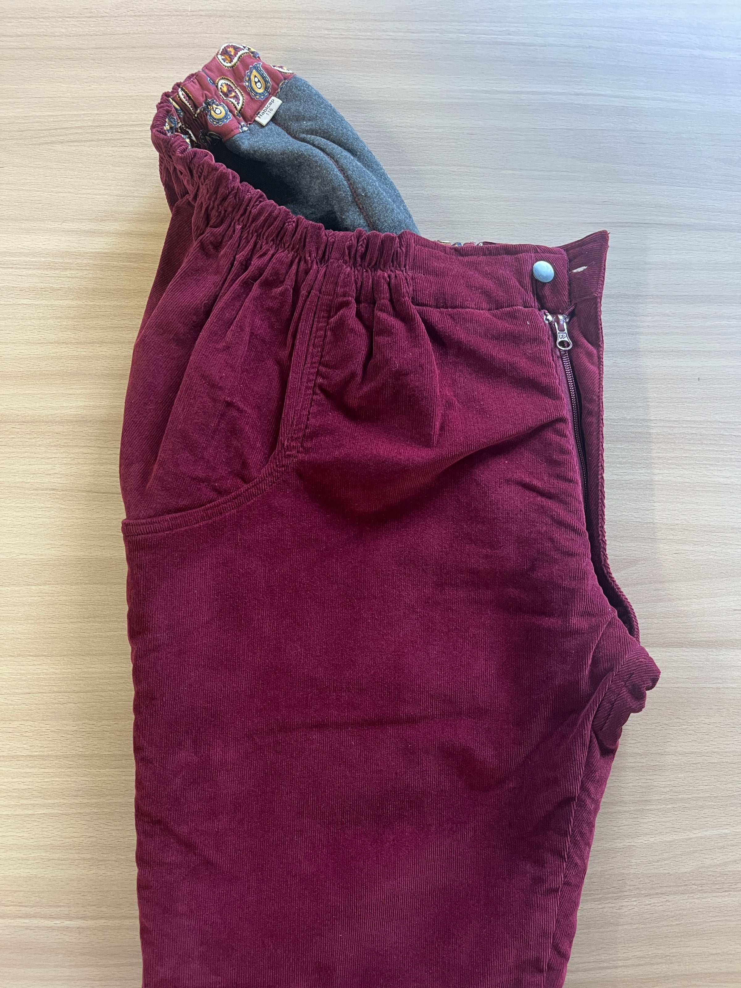 Classic Velours Milleraies Bordeaux Taille 48-50
