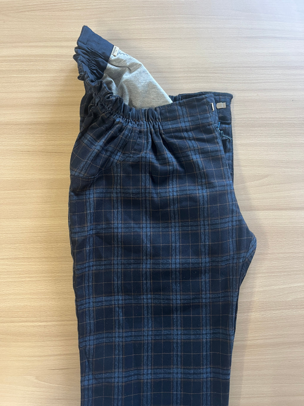 Classic Aspect Lainage Prince de Galles Bleu Taille 44-46