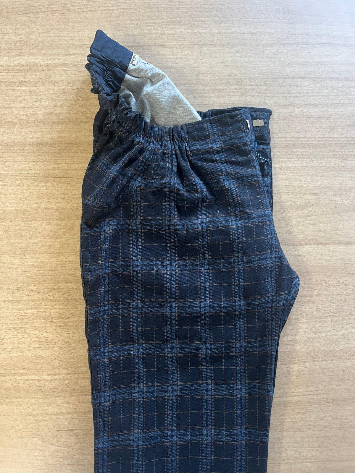 Classic Aspect Lainage Prince de Galles Bleu Taille 44-46