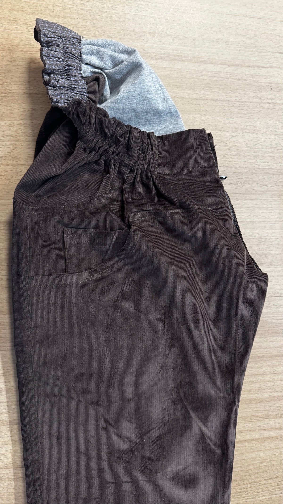 Léo velours marron taille 44-46