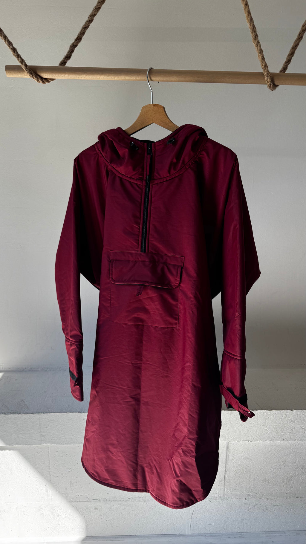 Manteau têtière imperméable rouge doublé polaire noir Taille 1