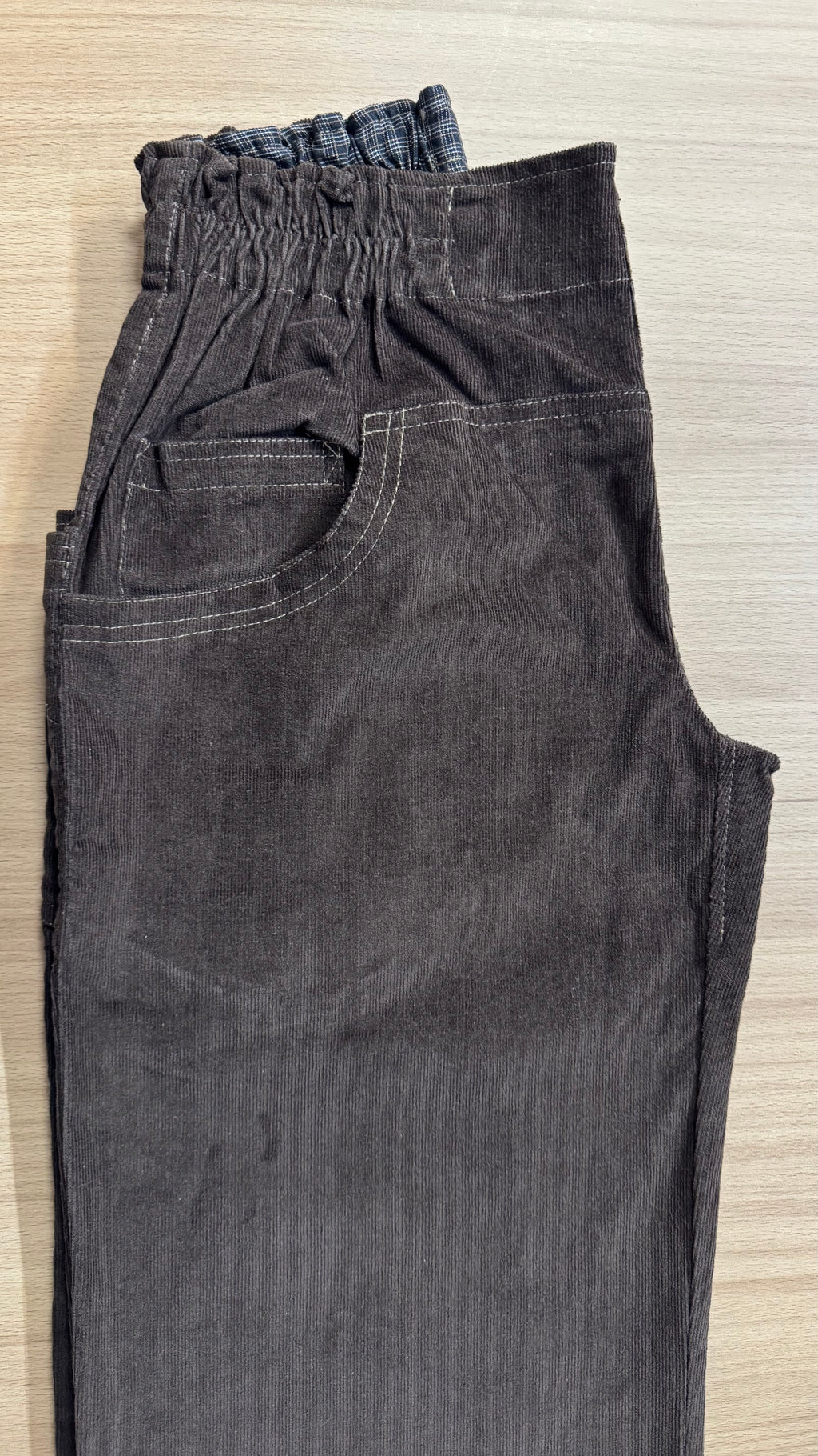 Basic debout velours milleraies brun Taille 39