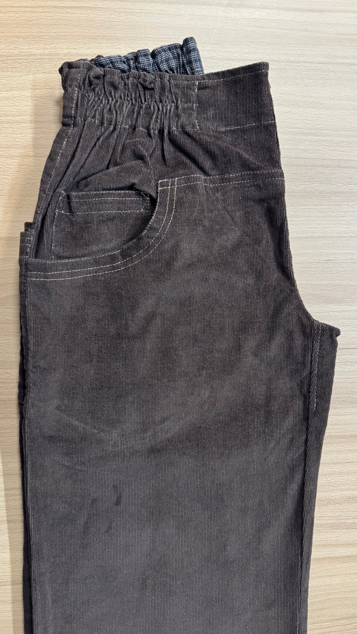 Basic debout velours milleraies brun Taille 39