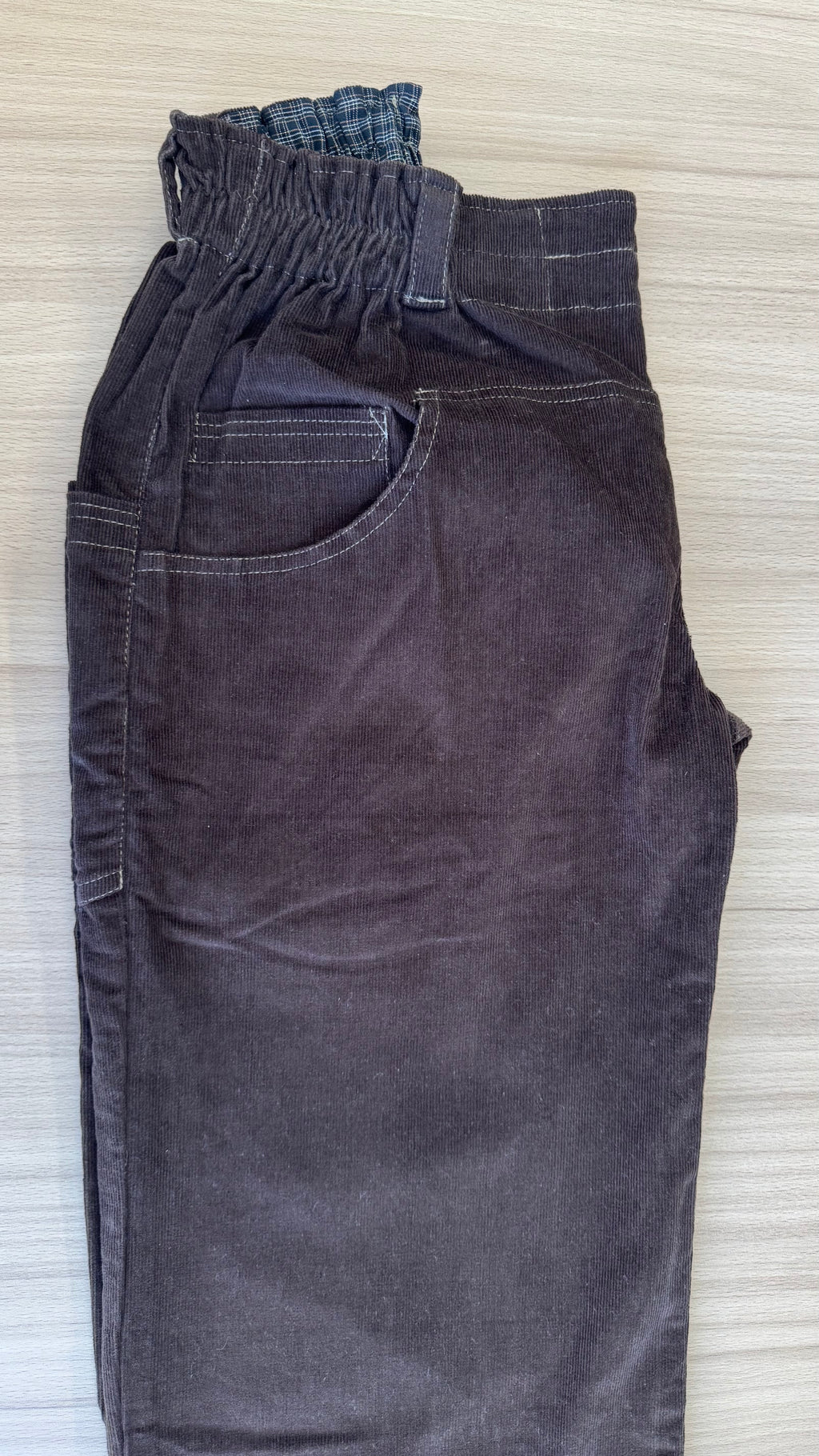 Basic debout velours milleraies brun Taille 39