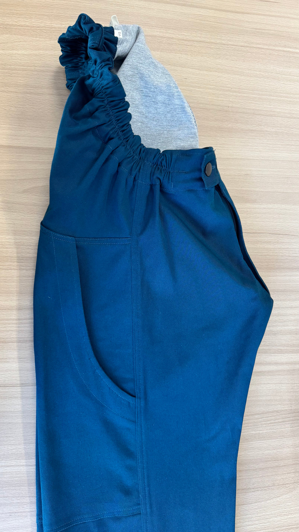 Toil'poch coton bleu canard Taille 44-46