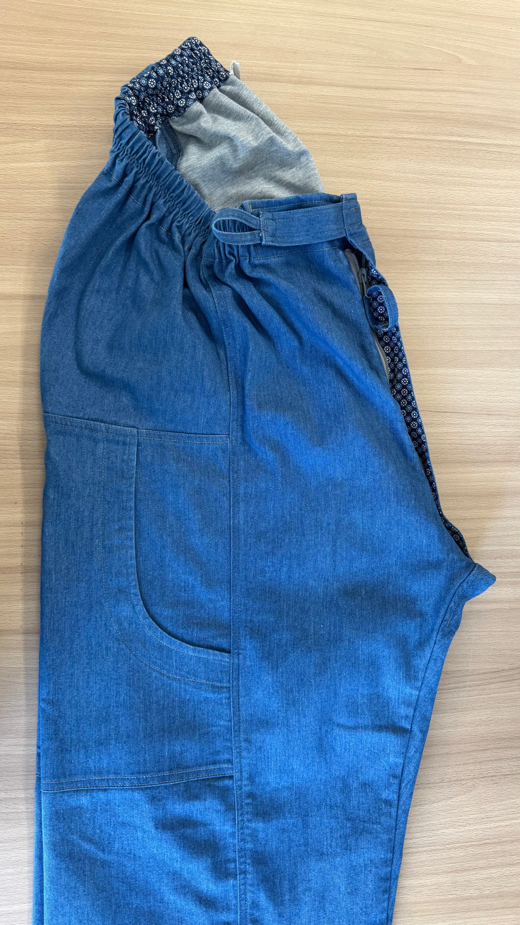 Toil'poch jean lavé bleu Taille 68 et +