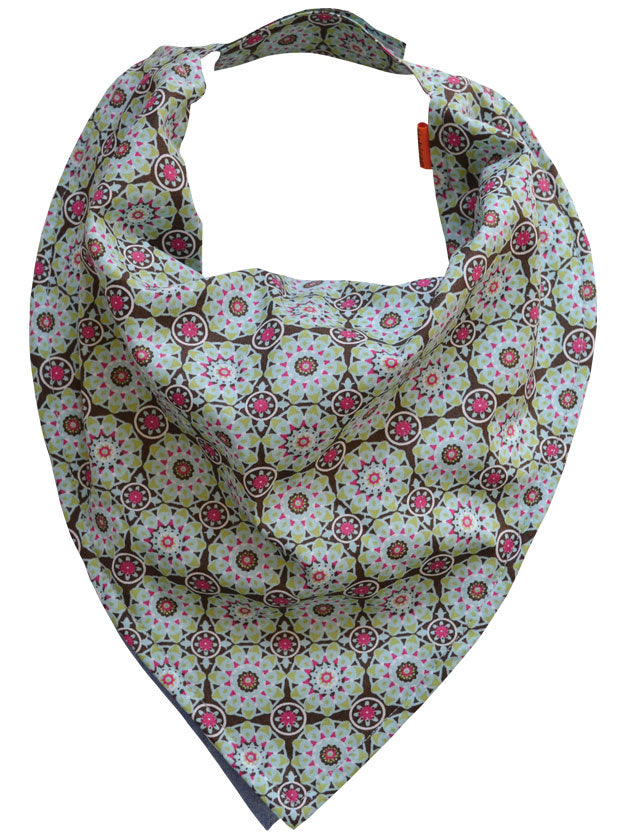 Bavoir Bandana BLEU VERT