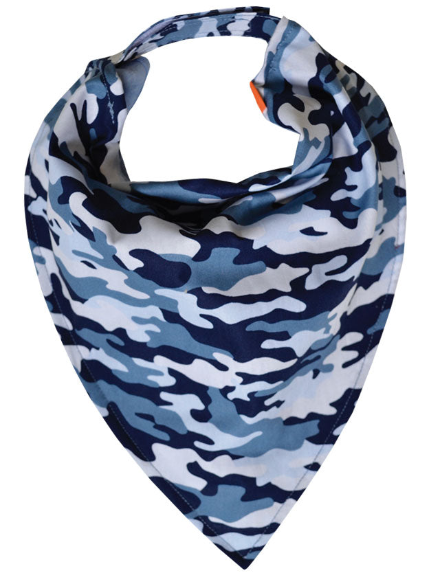 Bavoir Bandana CAMOUFLAGE BLEU