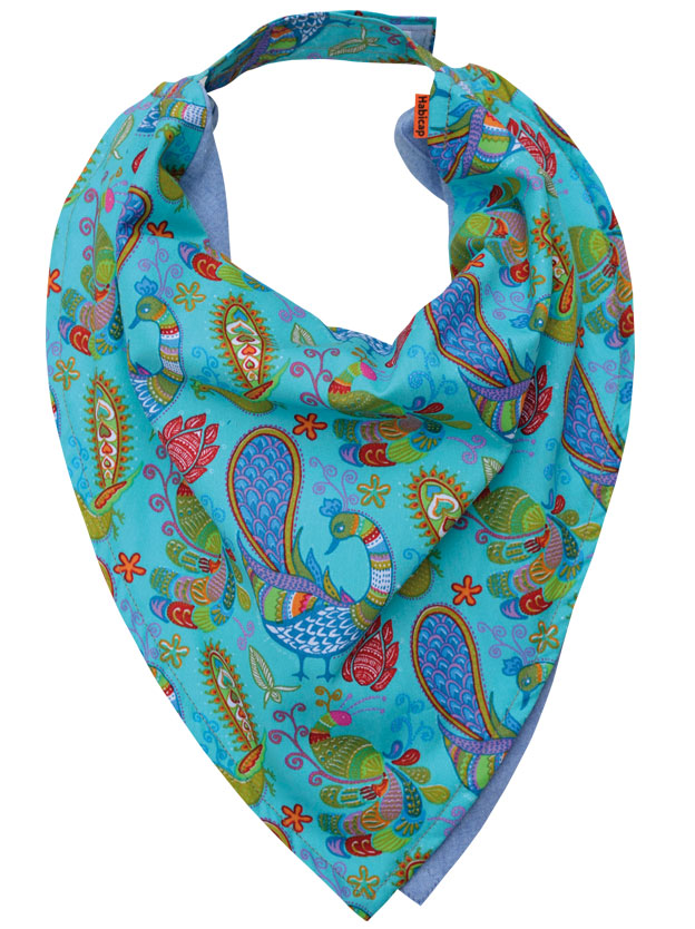 Bavoir Bandana BLUE PAON