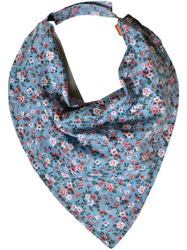 Bavoir Bandana BOUQUET BLEU
