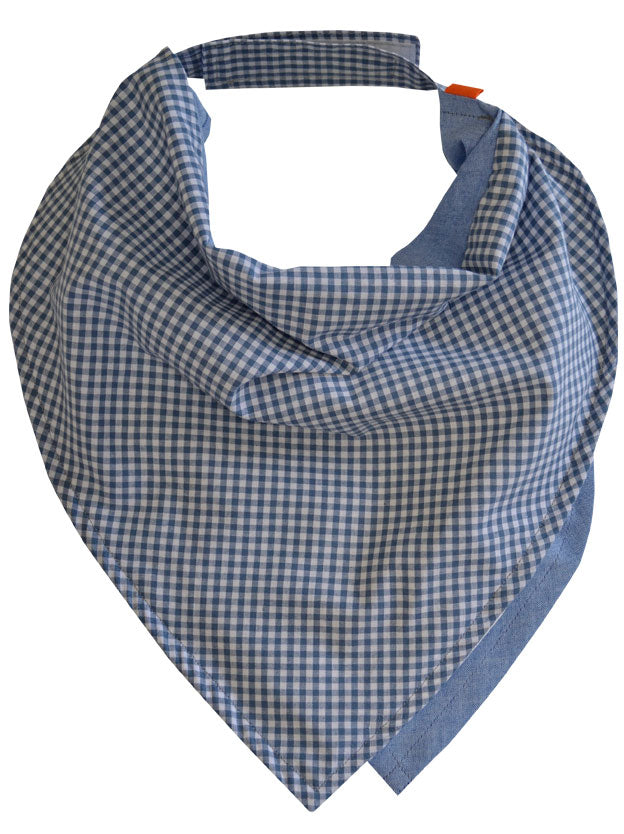 Bavoir Bandana VICHY BLEU