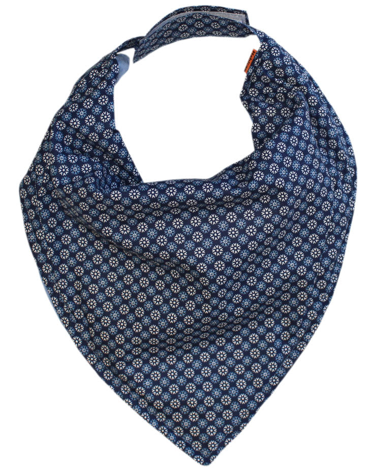 Bavoir Bandana FLOCON BLEU