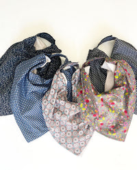 BAVOIR BANDANA GRAND MODÈLE FLOCON NOIR