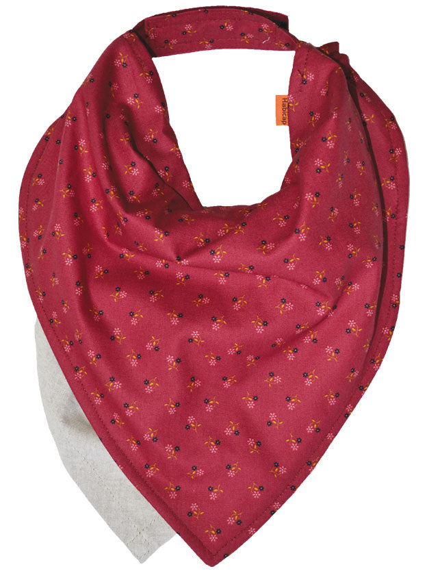 Bavoir Bandana SEMIS FRAMBOISE