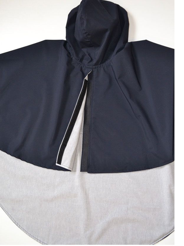 Cape imperméable doublée coton