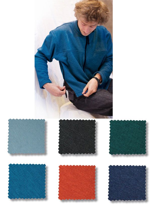 Gilet jersey molletonné