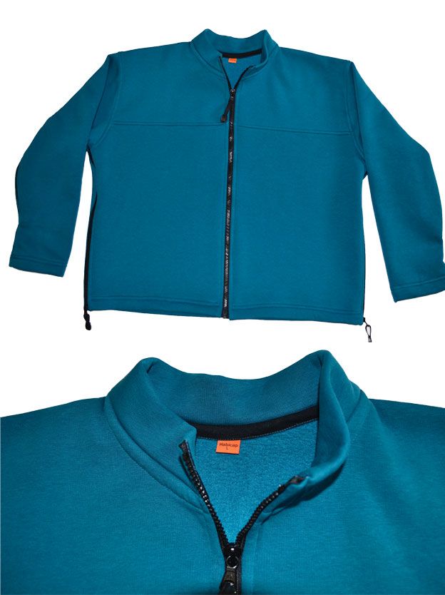 Gilet jersey molletonné