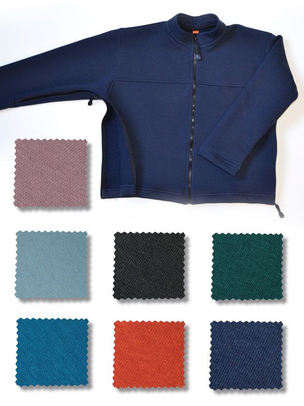 Gilet jersey molletonné
