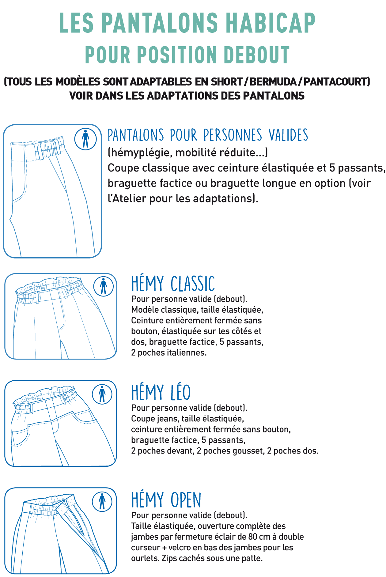PANTALONS VALIDES (DEBOUT)
