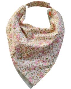 Bavoir Bandana FLEUR ROSE ( - 10 % )